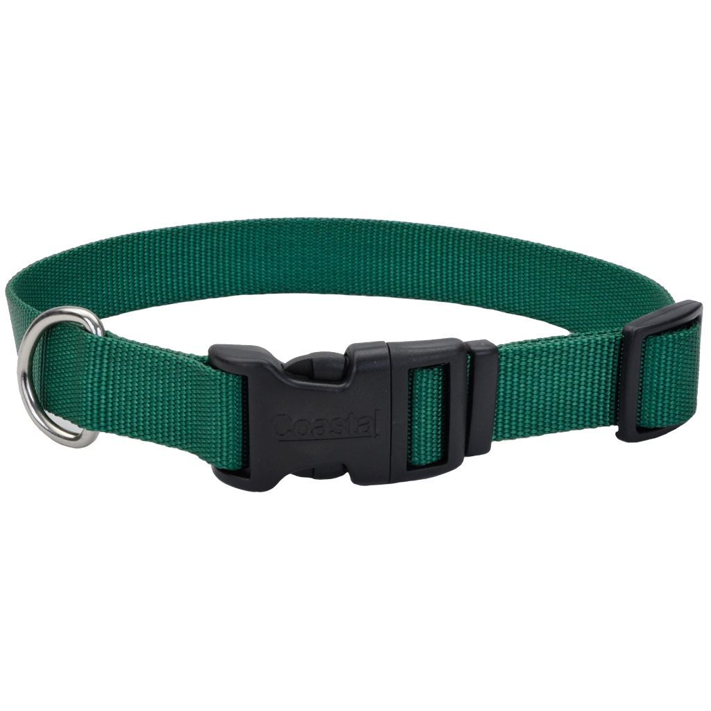 Tuff Nylon Collar Hunter Green 10-14” x 5/8”