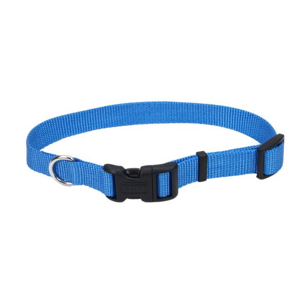 Tuff Nylon Collar Blue Lagoon 10-14" x 5/8"
