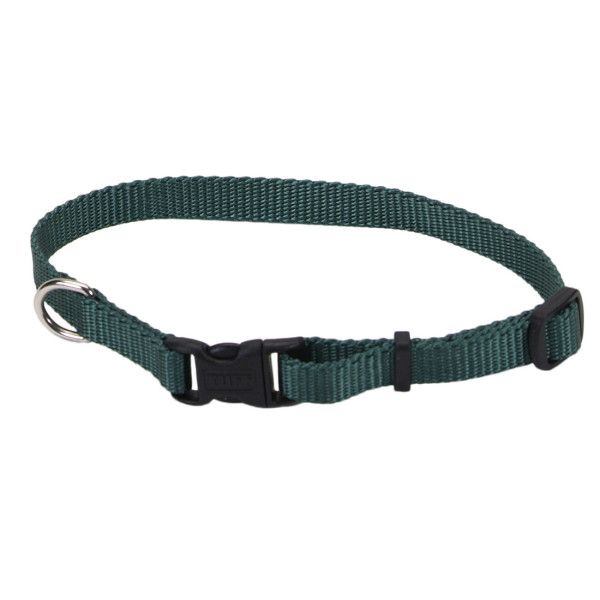 Tuff Nylon Collar Hunter Green 8-12” x 3/8”