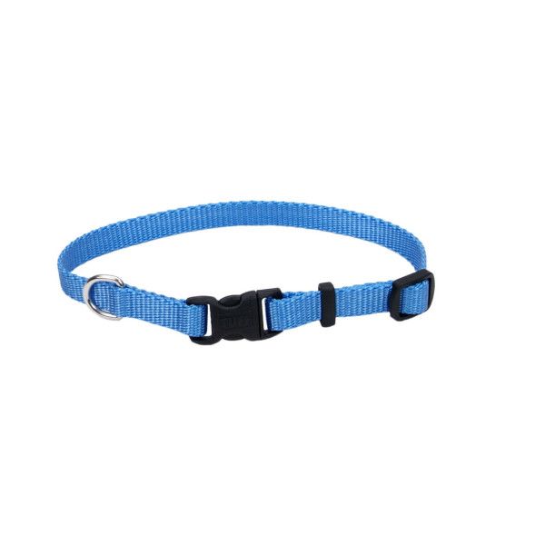 Tuff Nylon Collar Blue Lagoon 8-12" x 3/8"