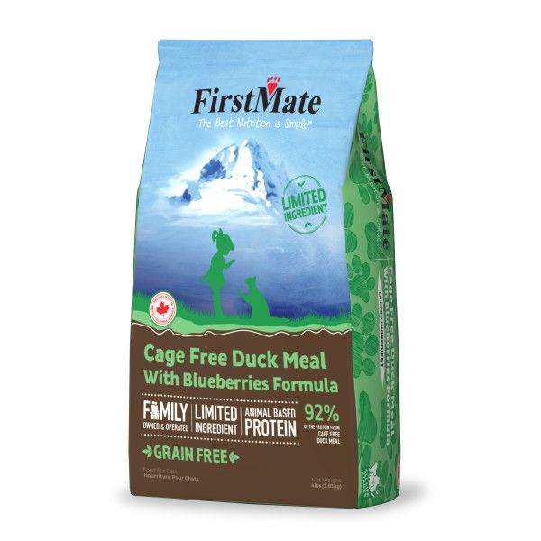 FirstMate LID GF Cage Free Duck &amp; Blueberries [CAT] 4LB