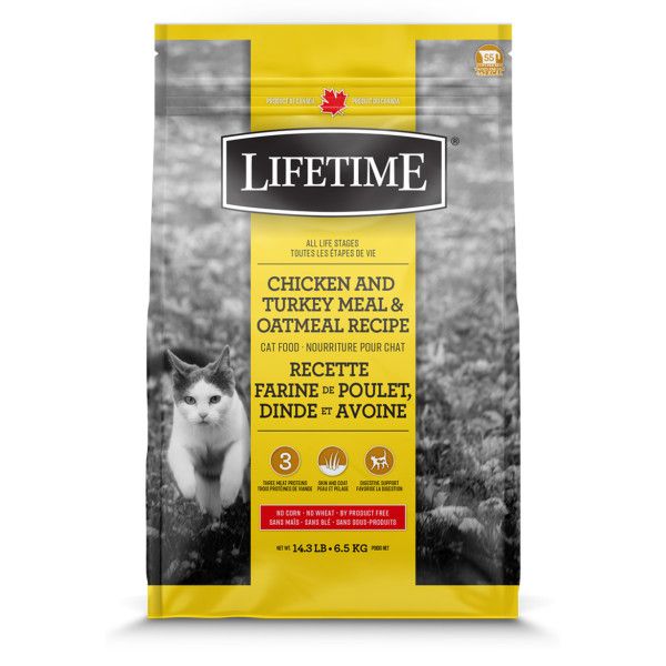 Lifetime Chicken Turkey &amp; Oatmeal [CAT] 6.5KG
