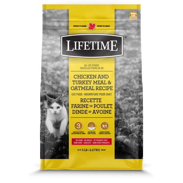 Lifetime Chicken Turkey &amp; Oatmeal [CAT] 2.27KG