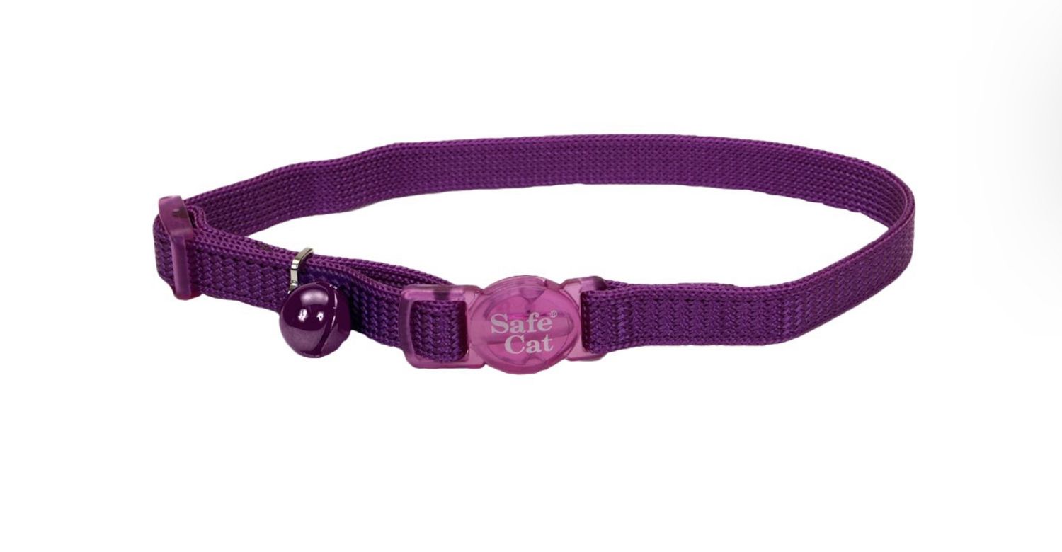 Safe Breakaway Collar 8-12&quot; x 3/8&quot; Purple