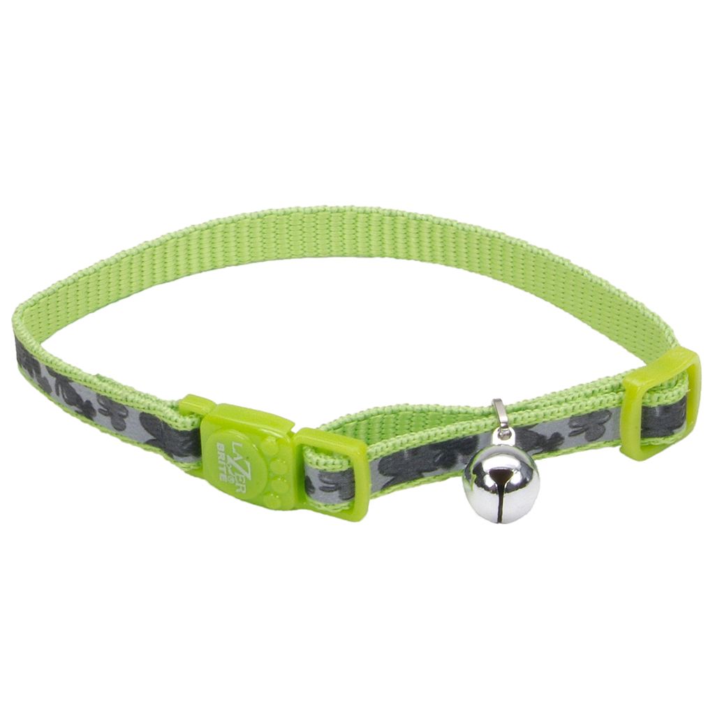 Lazerbrite Breakaway Collar 8-12” x 3/8” Shamrock