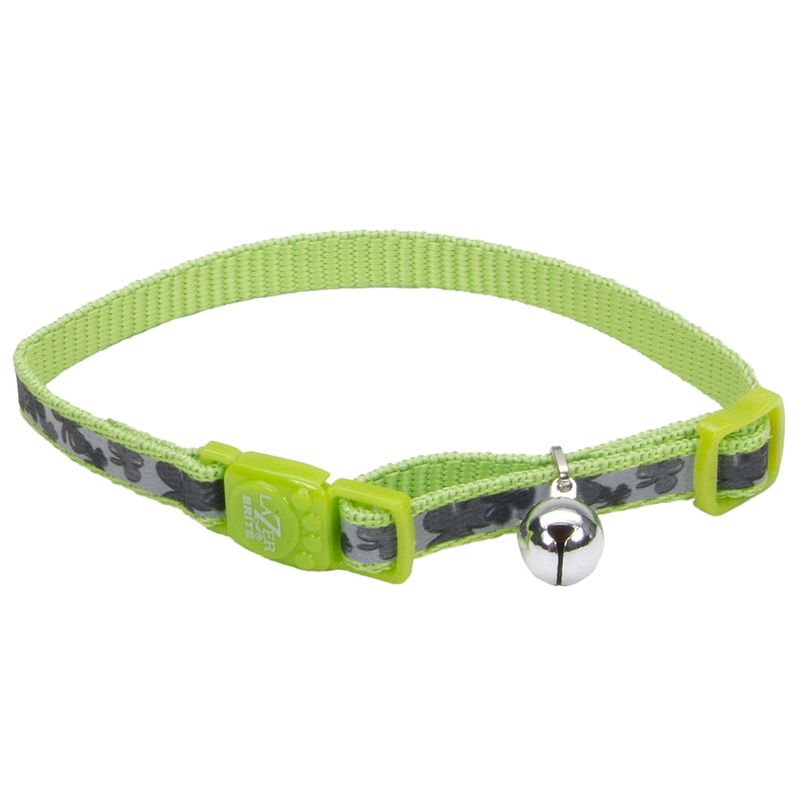 Lazerbrite Breakaway Collar 8-12” x 3/8” Shamrock
