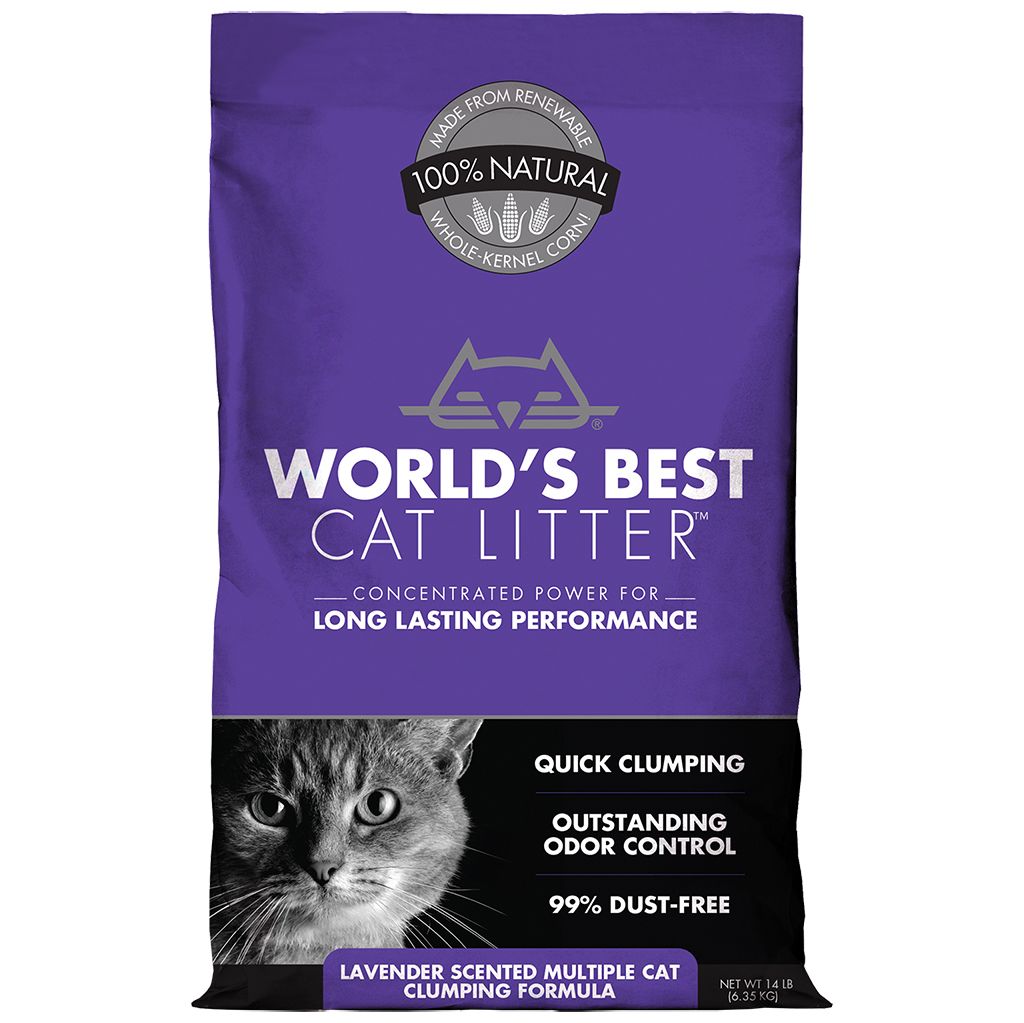 World’s Best Multiple Cat Lavender Scented Litter 14LB
