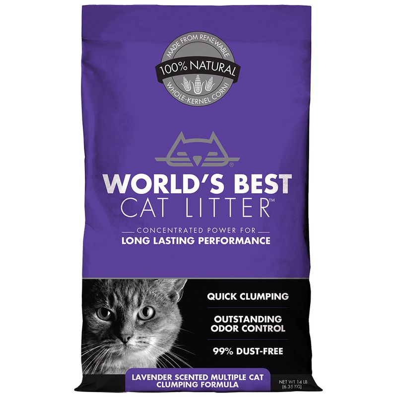 World’s Best Multiple Cat Lavender Scented Litter 14LB