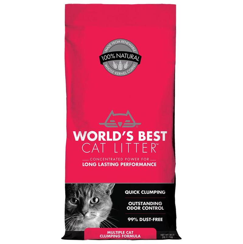 World’s Best Multiple Cat Clumping Litter 28LB