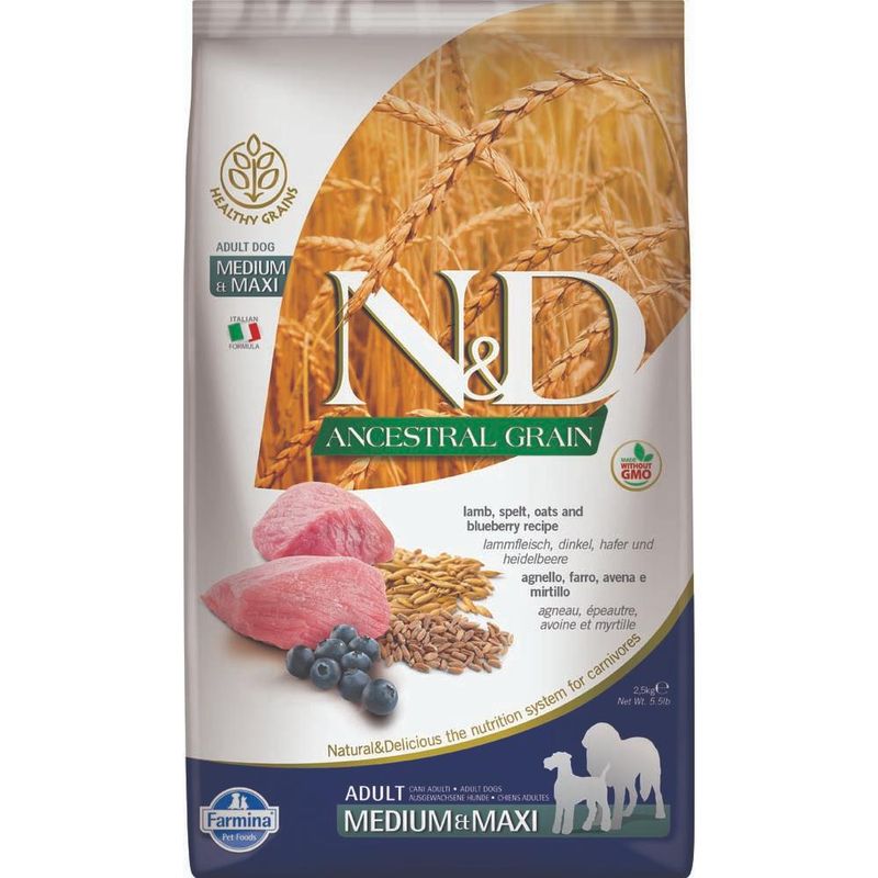 Farmina N&amp;D Ancestral Grain Lamb Med-Maxi [DOG] 12KG
