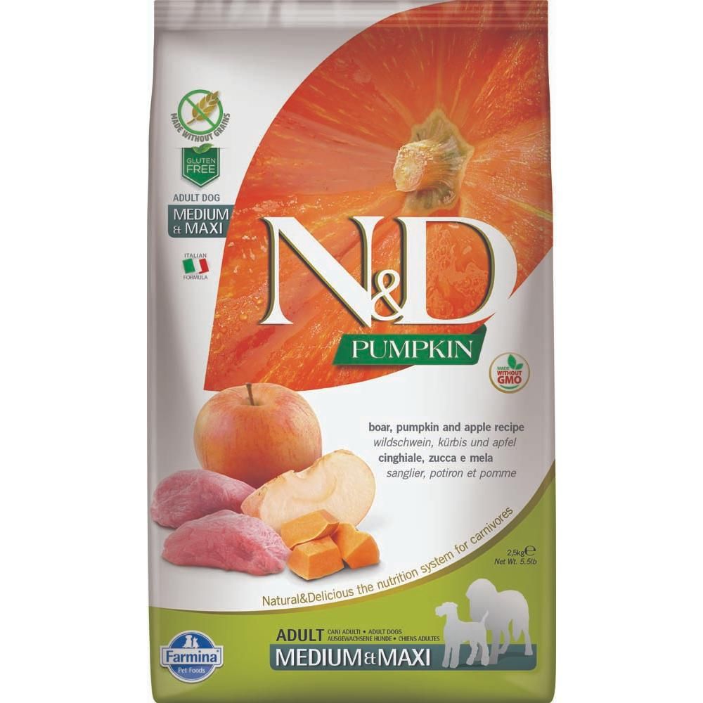 Farmina N&amp;D Pumpkin Boar &amp; Apple Med-Maxi [DOG] 12KG