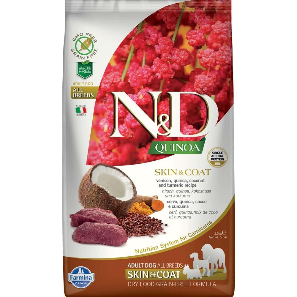 Farmina N&amp;D Quinoa Skin &amp; Coat Venison [DOG] 7KG