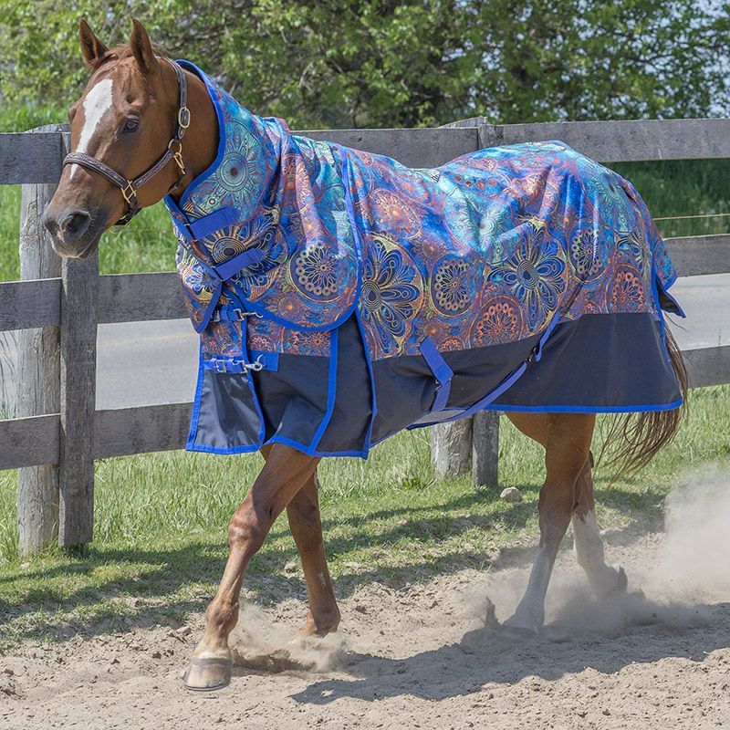 Canadian Horsewear 160gm Insulated Rainsheet - 72&quot; Kaleidoscope Diablo