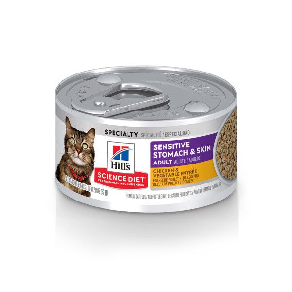 Hill&#39;s Science Diet Sensitive Skin &amp; Stomach Chicken Entree [CAT] 2.9OZ