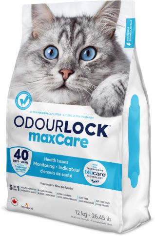 Intersand Odour Lock Maxcare Clumping Litter - Unscented 12KG