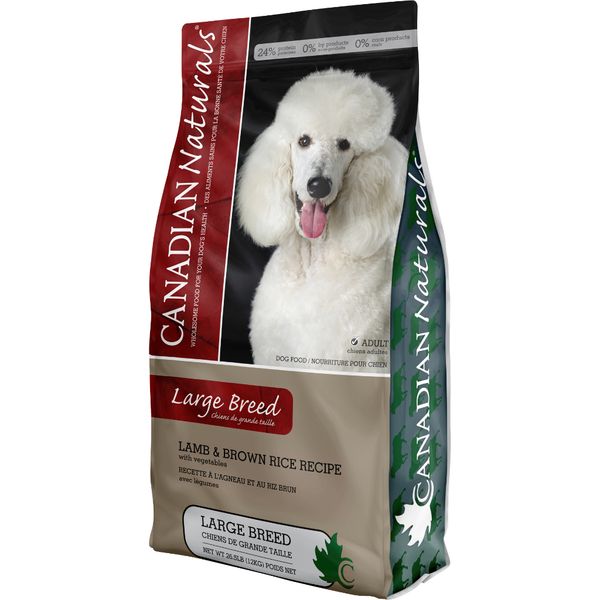 Canadian Naturals Lamb &amp; Brown Rice Large Breed [DOG] 26.5LB