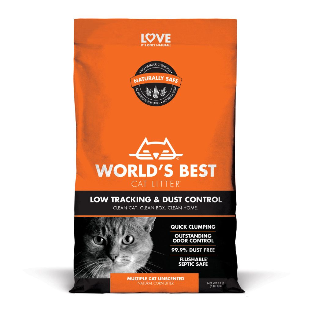 World&#39;s Best Low Tracking &amp; Dust Control Litter 15LB