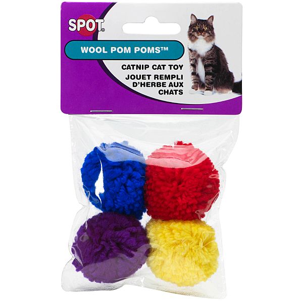 Wool Pom Poms 4PK | Catnip