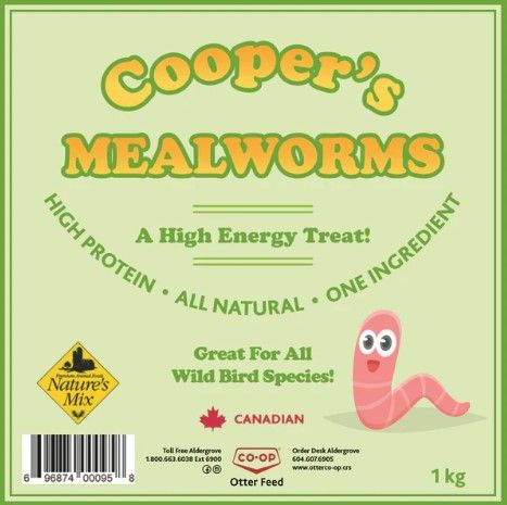 Cooper&#39;s Mealworms 1KG