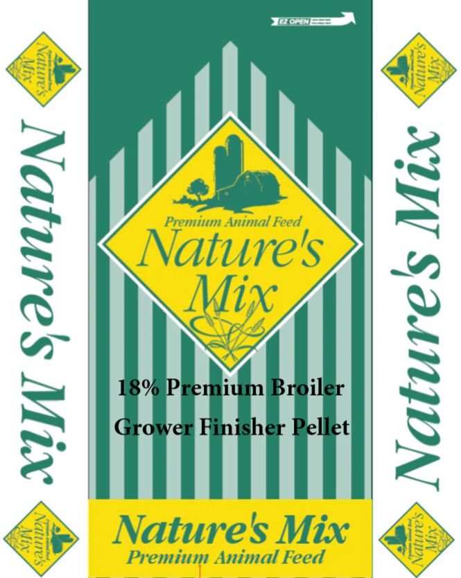 Nature’s Mix 18% Broiler Grower/Finisher 20KG