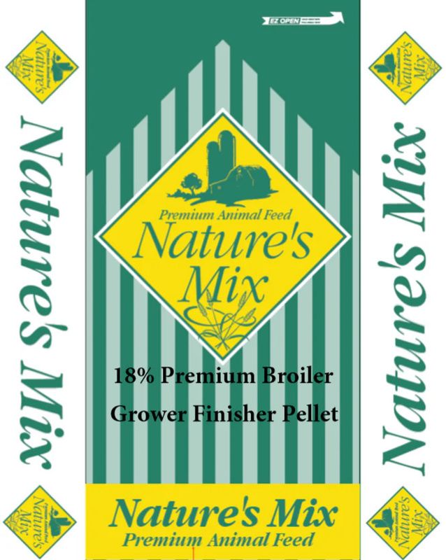 Nature’s Mix 18% Broiler Grower/Finisher 20KG