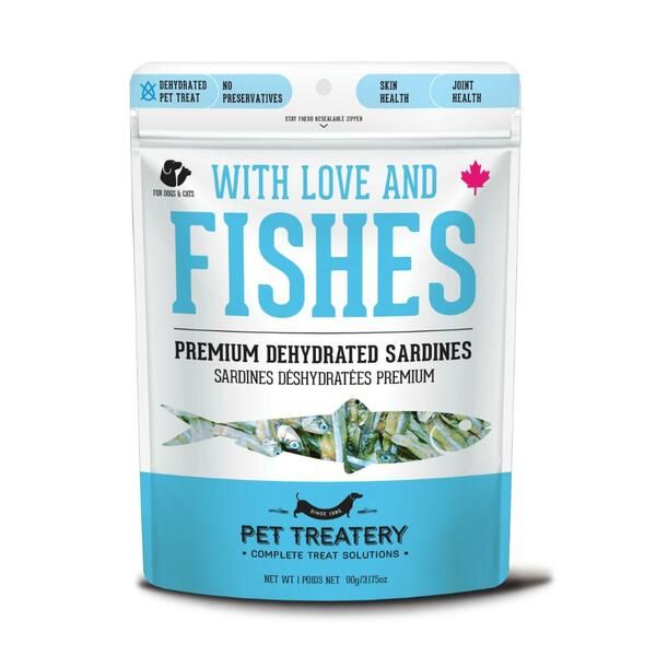 With Love &amp; Fishes Sardine Treats 90GM