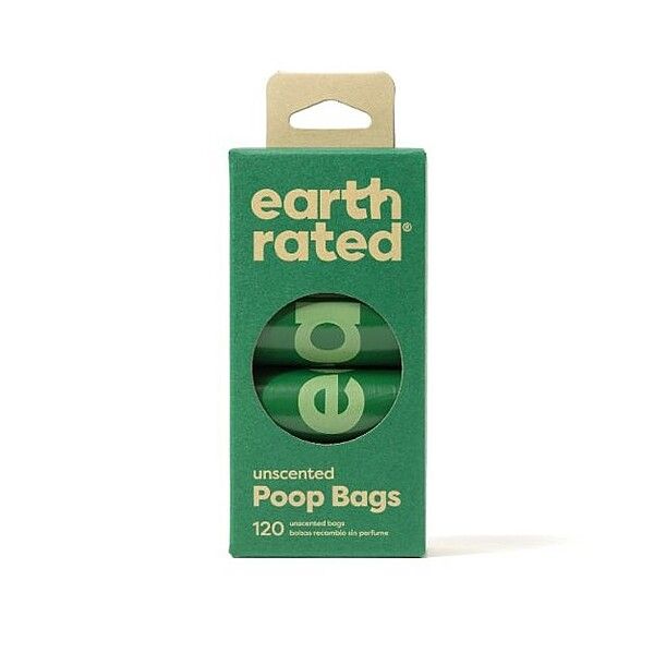 Earth Rated Unscented Poop Bags | 8 Rolls 120 Bags