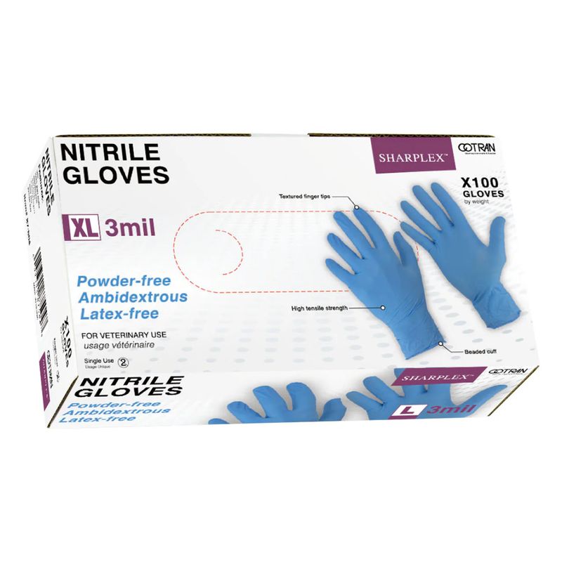 Sharplex Nitrile Gloves 100PK XLarge