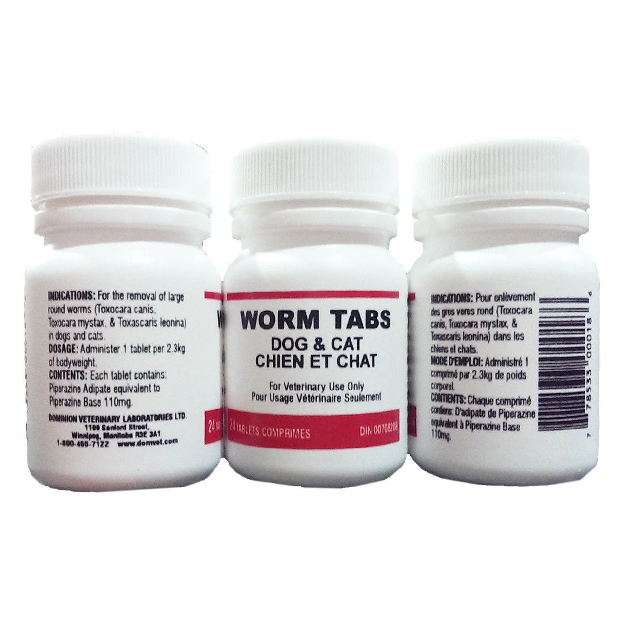 DVL Worm Tabs Dog &amp; Cat 24PK