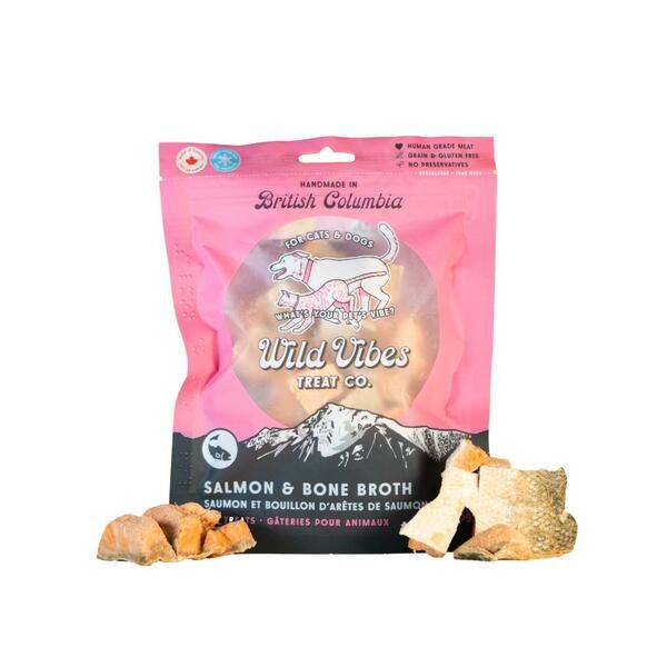 Wild Vibes Wild Salmon &amp; Bone Broth 80GM