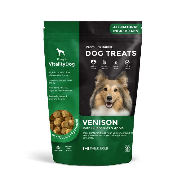 VitalityDog Venison &amp; Blueberry Treats 454GM