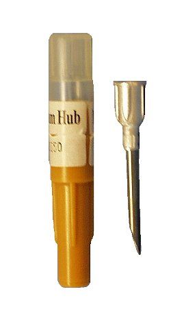 Aluminum Hub Needle 20G X 1”