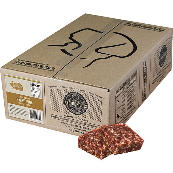 K9 Choice Frozen - Complete Cuisine Rabbit Plus [DOG] 20LB