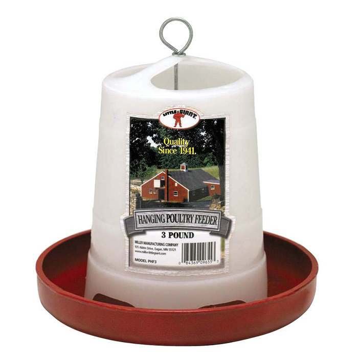 Little Giant Plastic Poultry Feeder 3LB