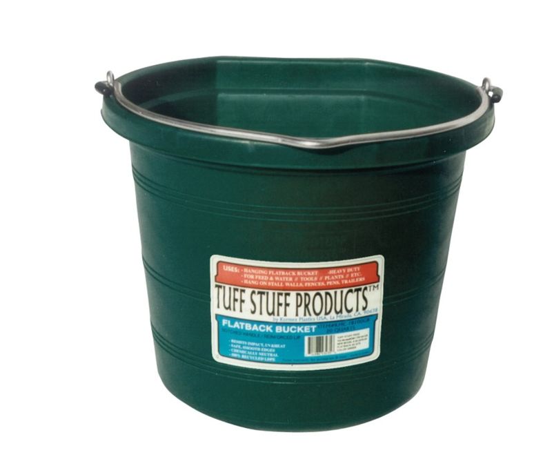 Flatback Plastic  Bucket Forest Green 5 GAL
