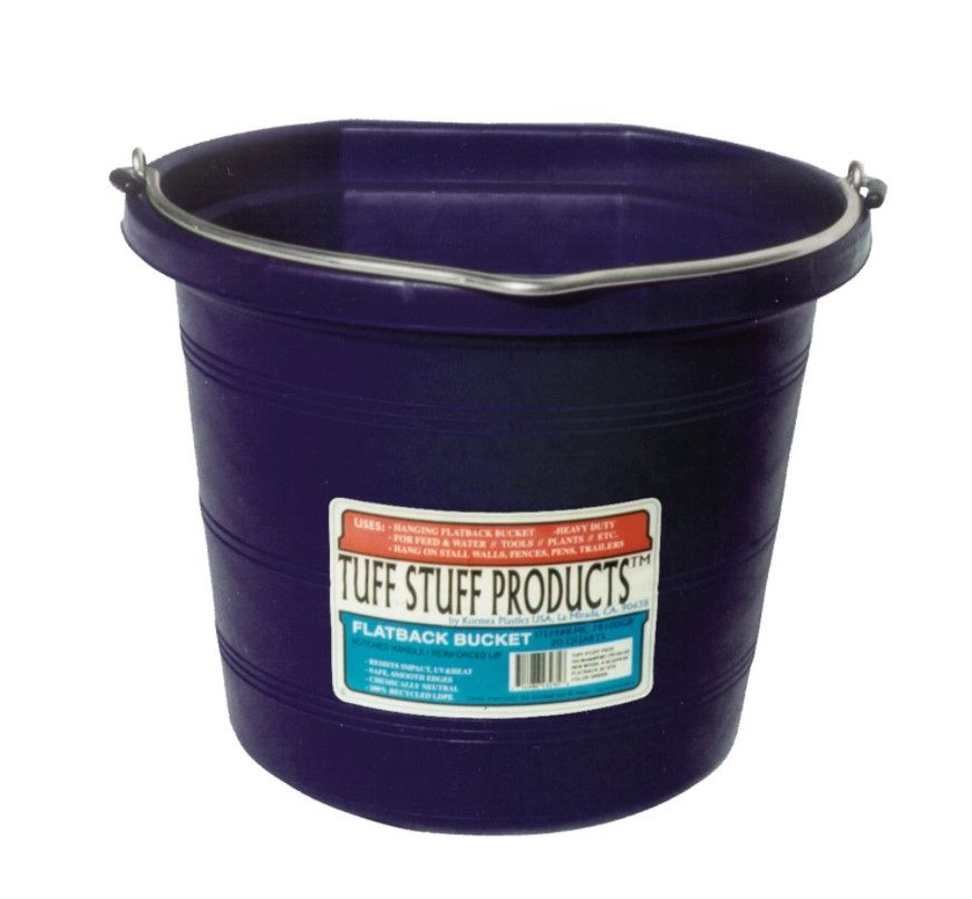 Flatback Plastic  Bucket  Purple 5 GAL