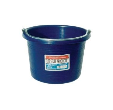 Round Plastic Bucket 8 QT Blue