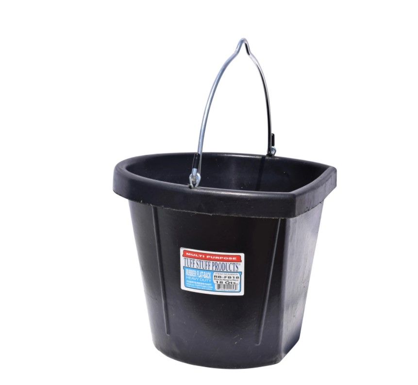 Flatback Rubber Bucket 18QT