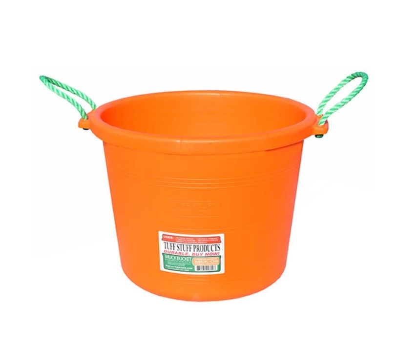 Muck Bucket 70QT Orange