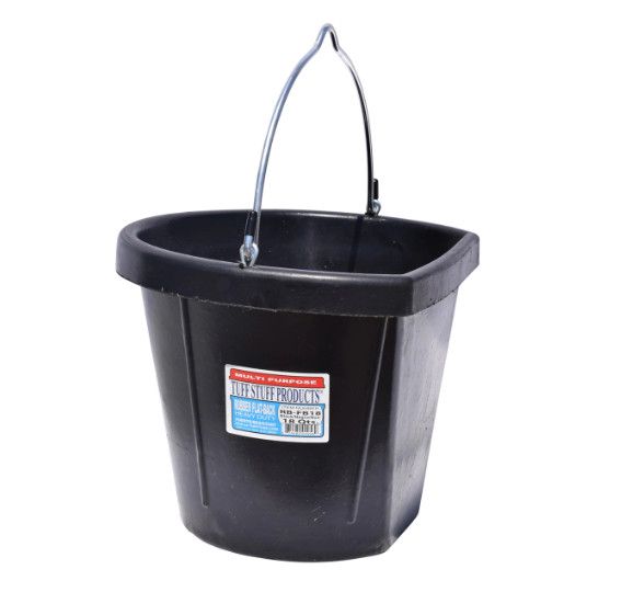 Flatback Rubber Bucket 12QT