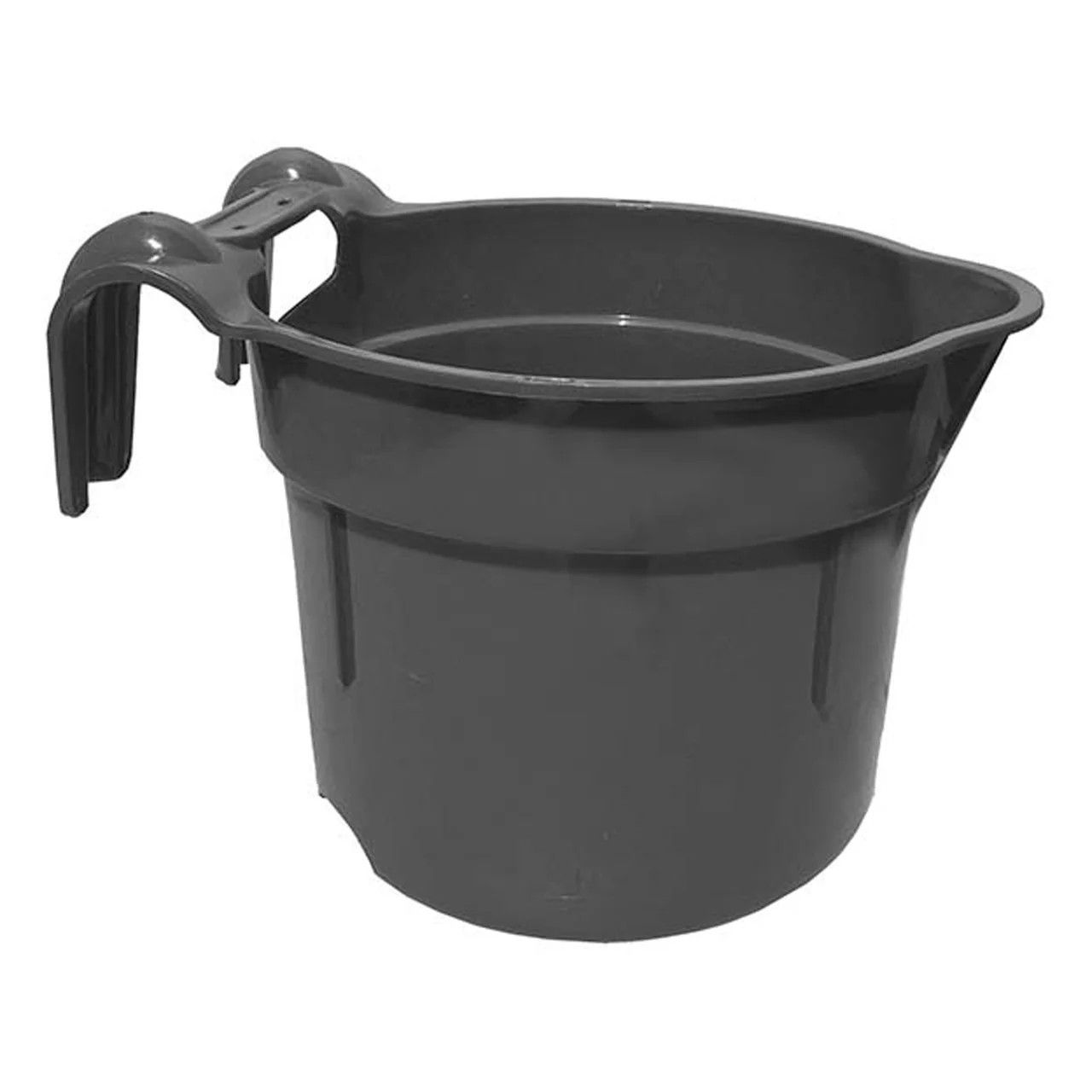 Round Fence Feeder 10 QT Black