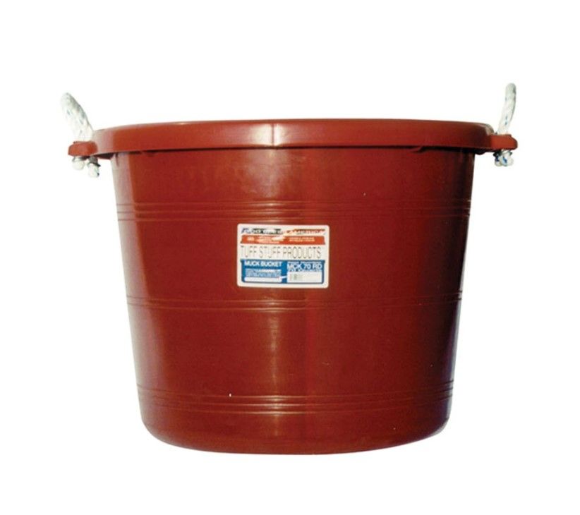Muck Bucket 70QT Red