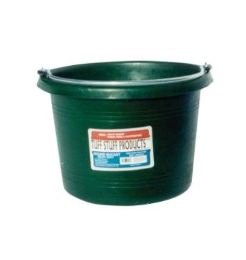 Round Plastic Bucket 8 QT Green
