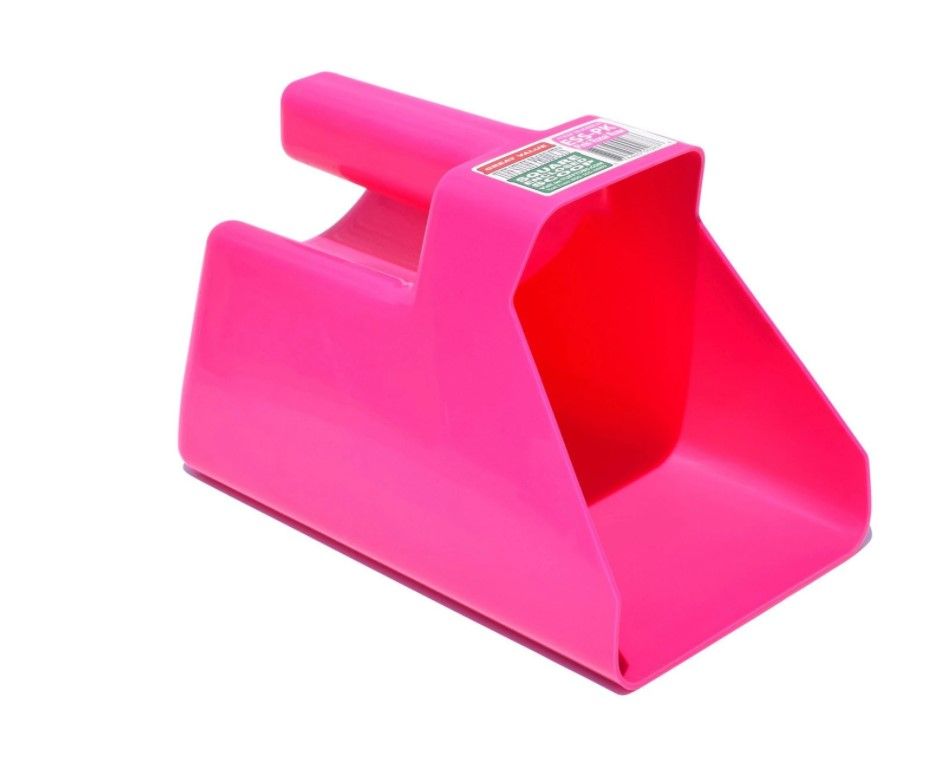 Tuff Stuff Square Enclosed Feed Scoop Pink