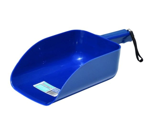 Tuff Stuff Square Open Feed Scoop Blue