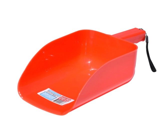 Tuff Stuff Square Open Feed Scoop Red
