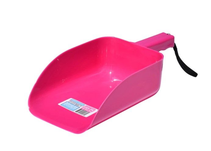 Tuff Stuff Square Open Feed Scoop Pink