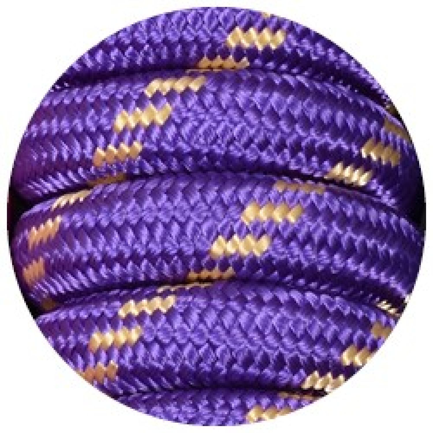 Fashion Check Rope Halter 1" w/ Lead Purple/Gold