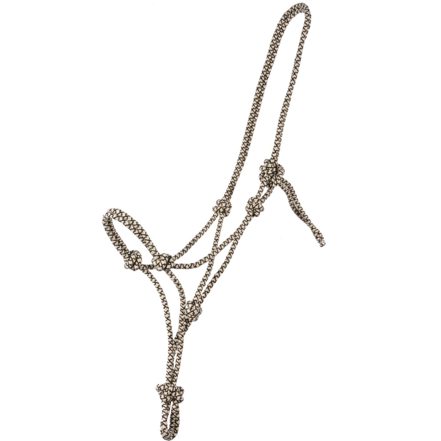 Fashion Check Webbed Rope Halter Purple/Black