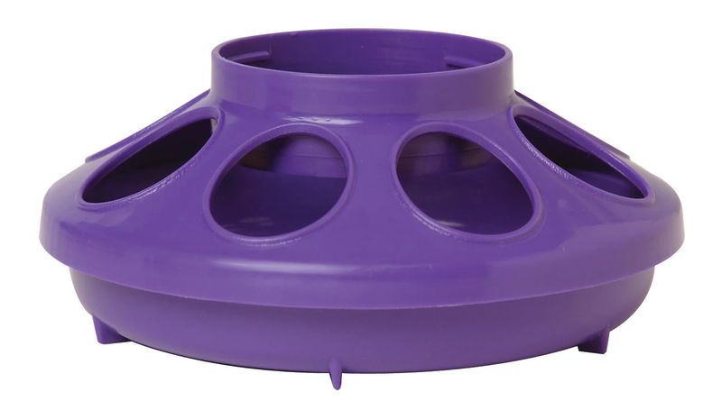 Plastic Poultry Feeder Base 1 QT Purple